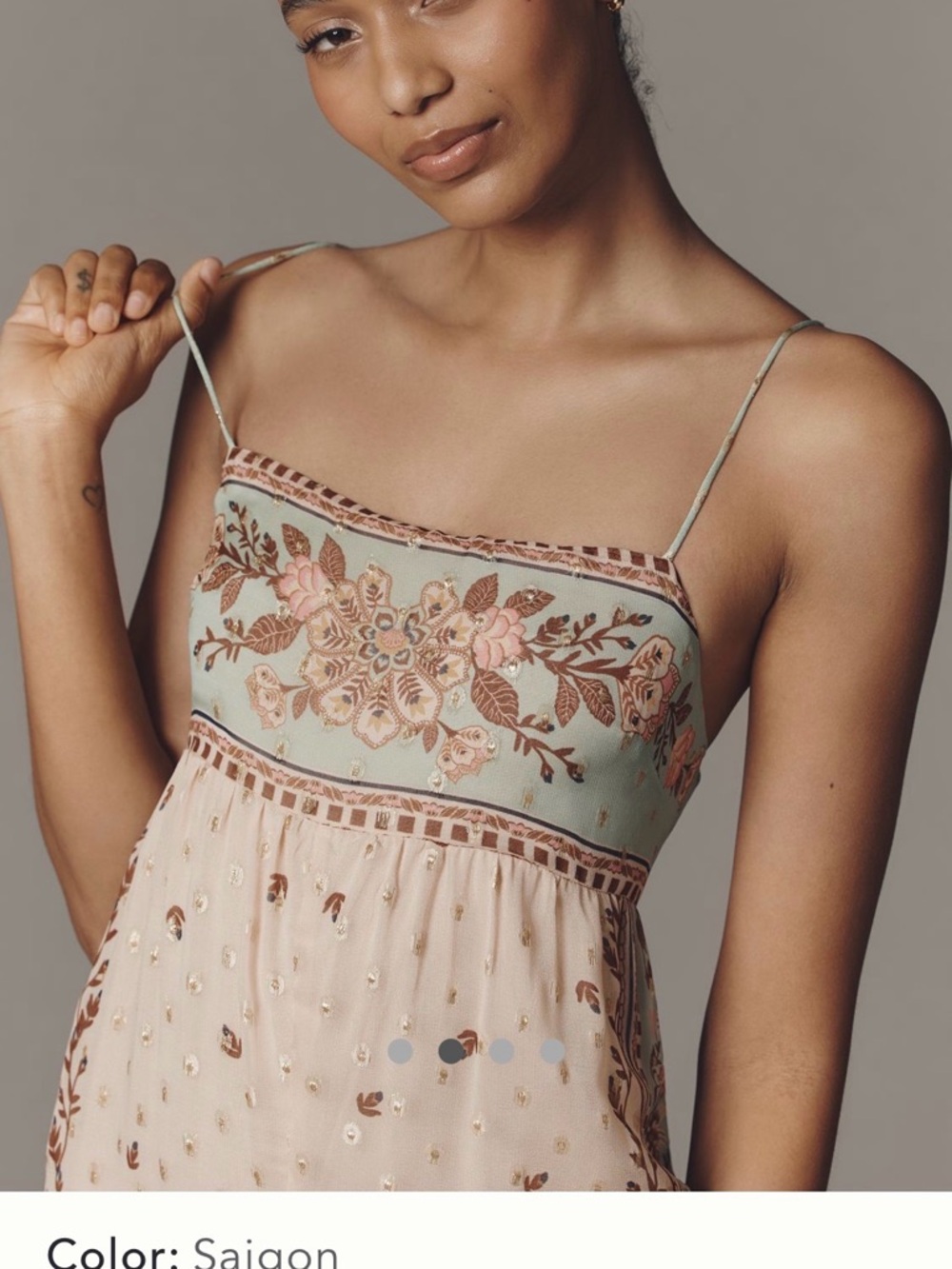 Farm Rio Boho Strapless Jumpsuit in Saigon Print - Picture 2 of 9
